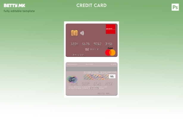 Модерен стил на шаблон за мастер картички на Тајланд Калион банка